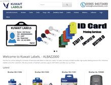 Tablet Screenshot of kuwaitlabels.com